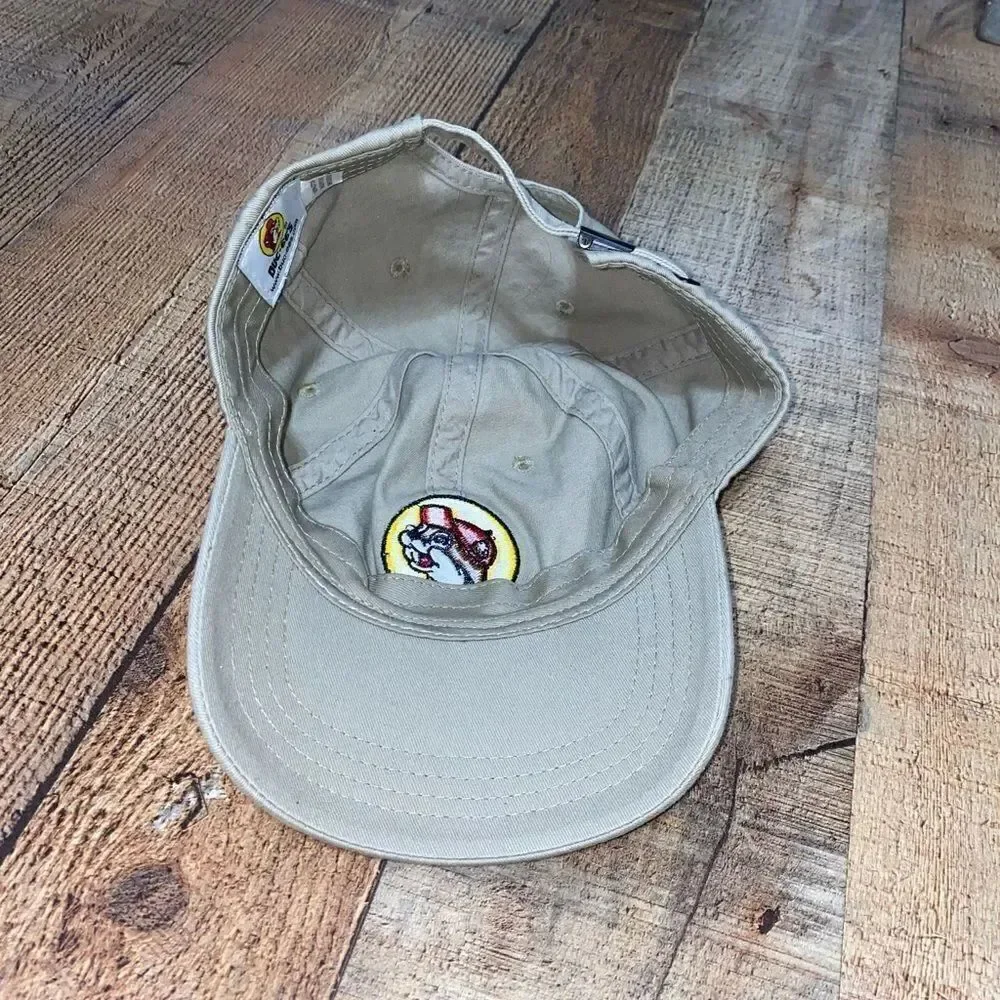 Adjustable khaki Buc-ee's baseball hat Bucees